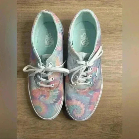 Vans Shoes - Vans Doheny Pastel Rainbow Multi-Color Tie Dye Canvas Sneakers size 10